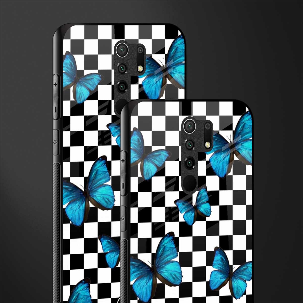 gimme butterflies glass case for poco m2 image-2