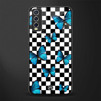 gimme butterflies glass case for vivo y12g image