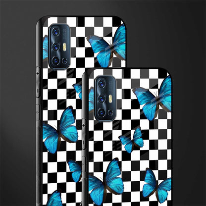 gimme butterflies glass case for vivo v17 image-2