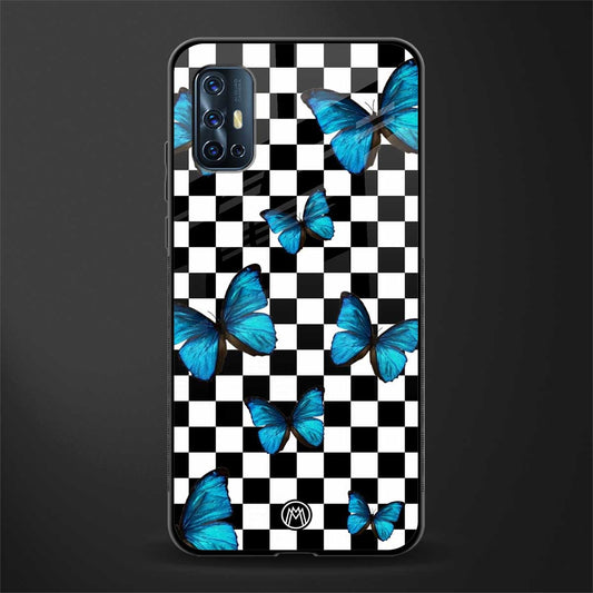 gimme butterflies glass case for vivo v17 image