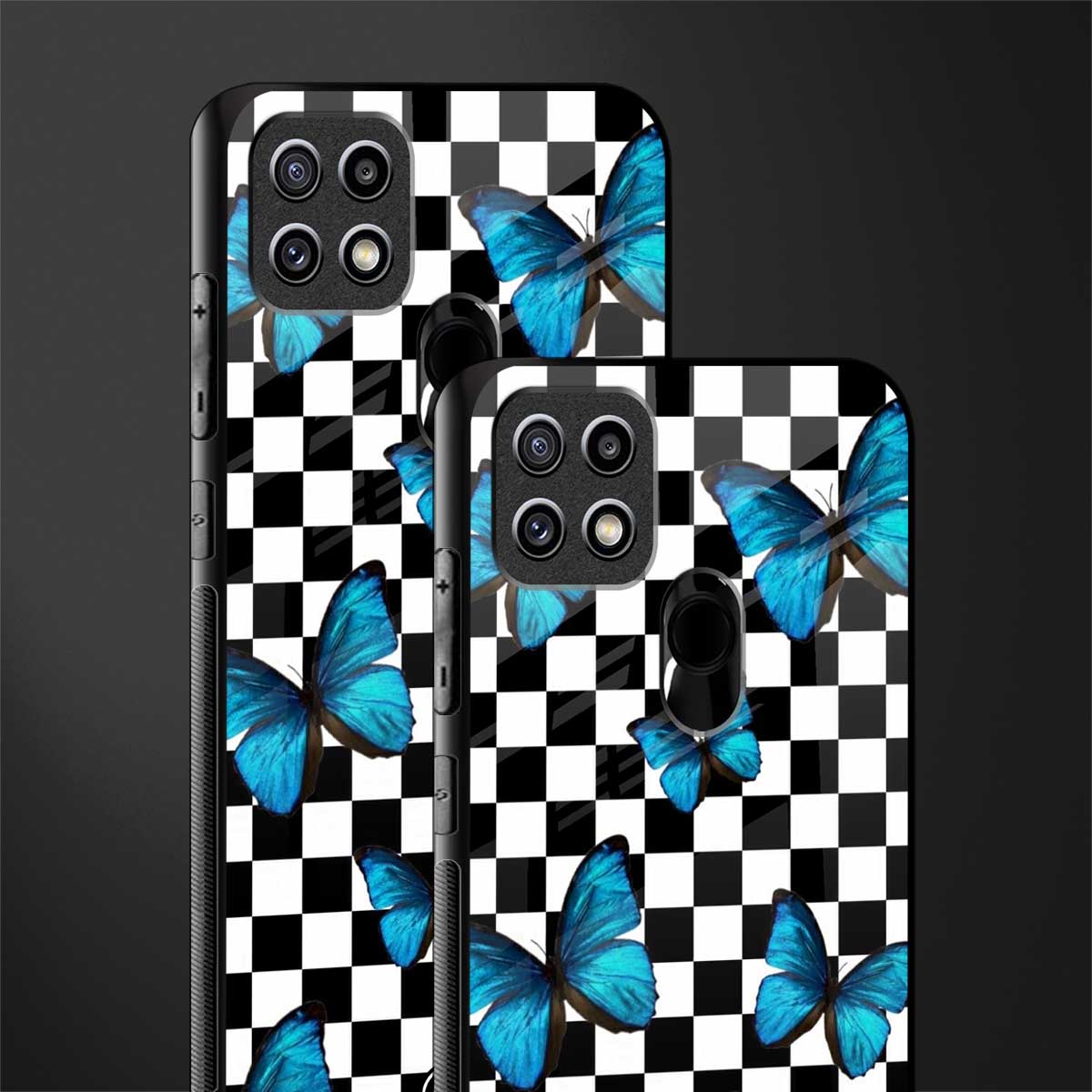gimme butterflies glass case for oppo a15 image-2