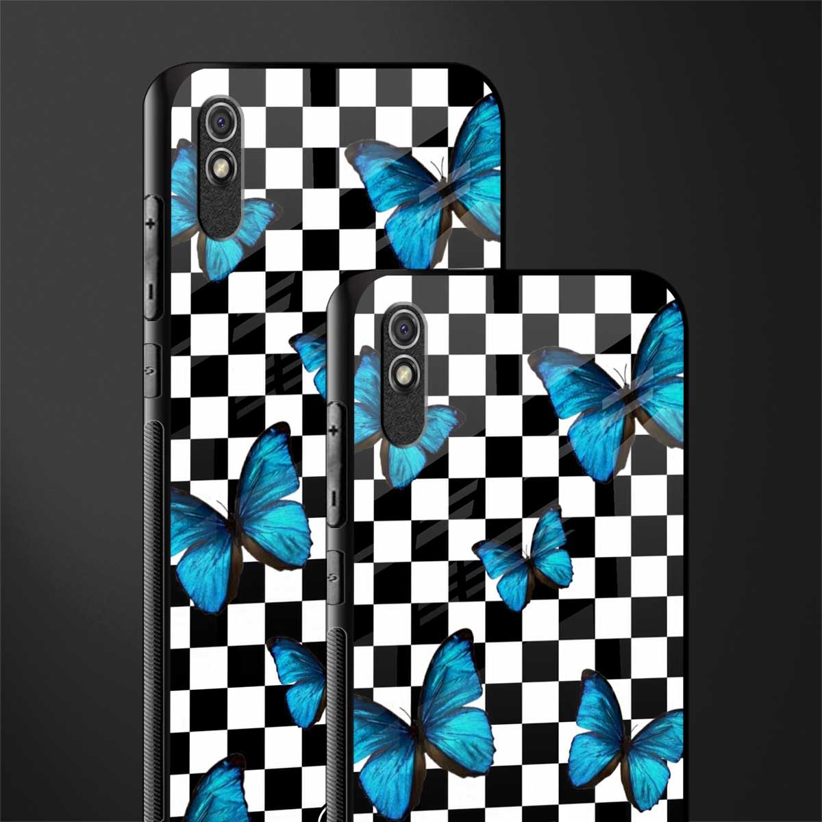 gimme butterflies glass case for redmi 9a sport image-2