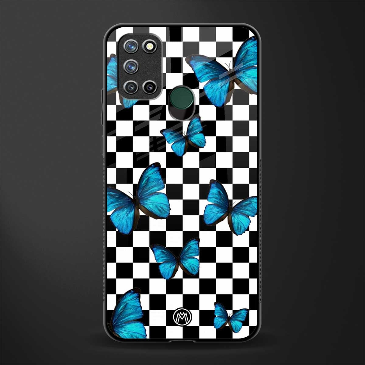 gimme butterflies glass case for realme 7i image