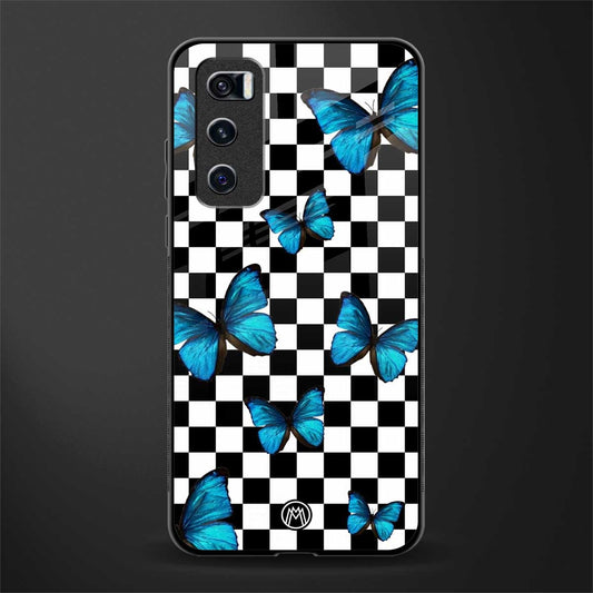 gimme butterflies glass case for vivo v20 se image