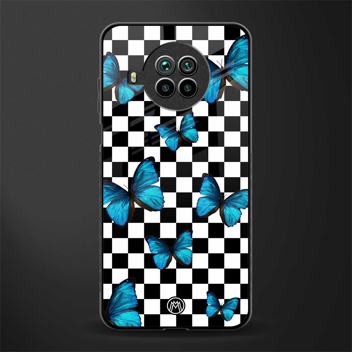 gimme butterflies glass case for mi 10i image