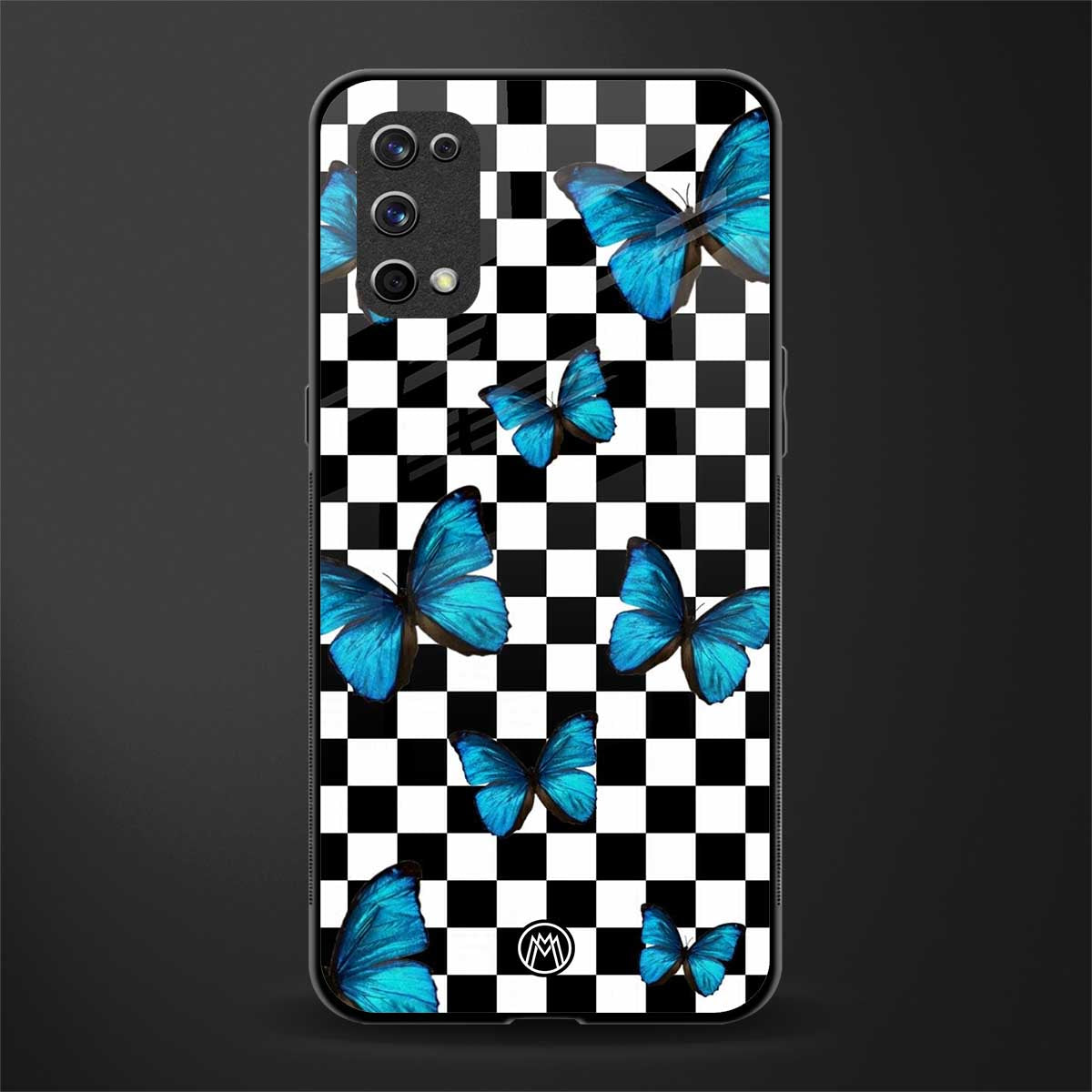 gimme butterflies glass case for realme x7 pro image