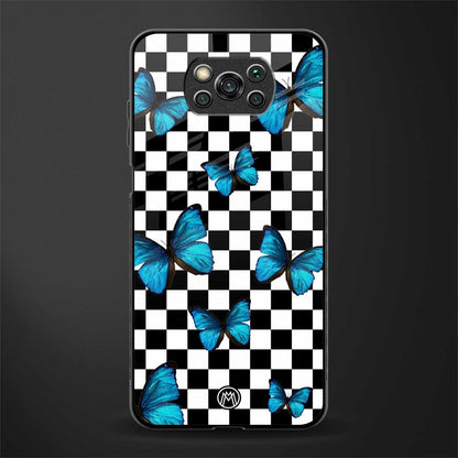 gimme butterflies glass case for poco x3 pro image