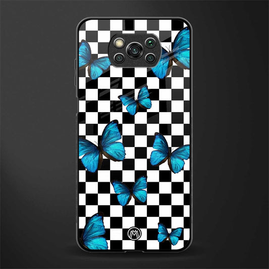 gimme butterflies glass case for poco x3 pro image