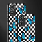 gimme butterflies glass case for redmi note 10 image-2
