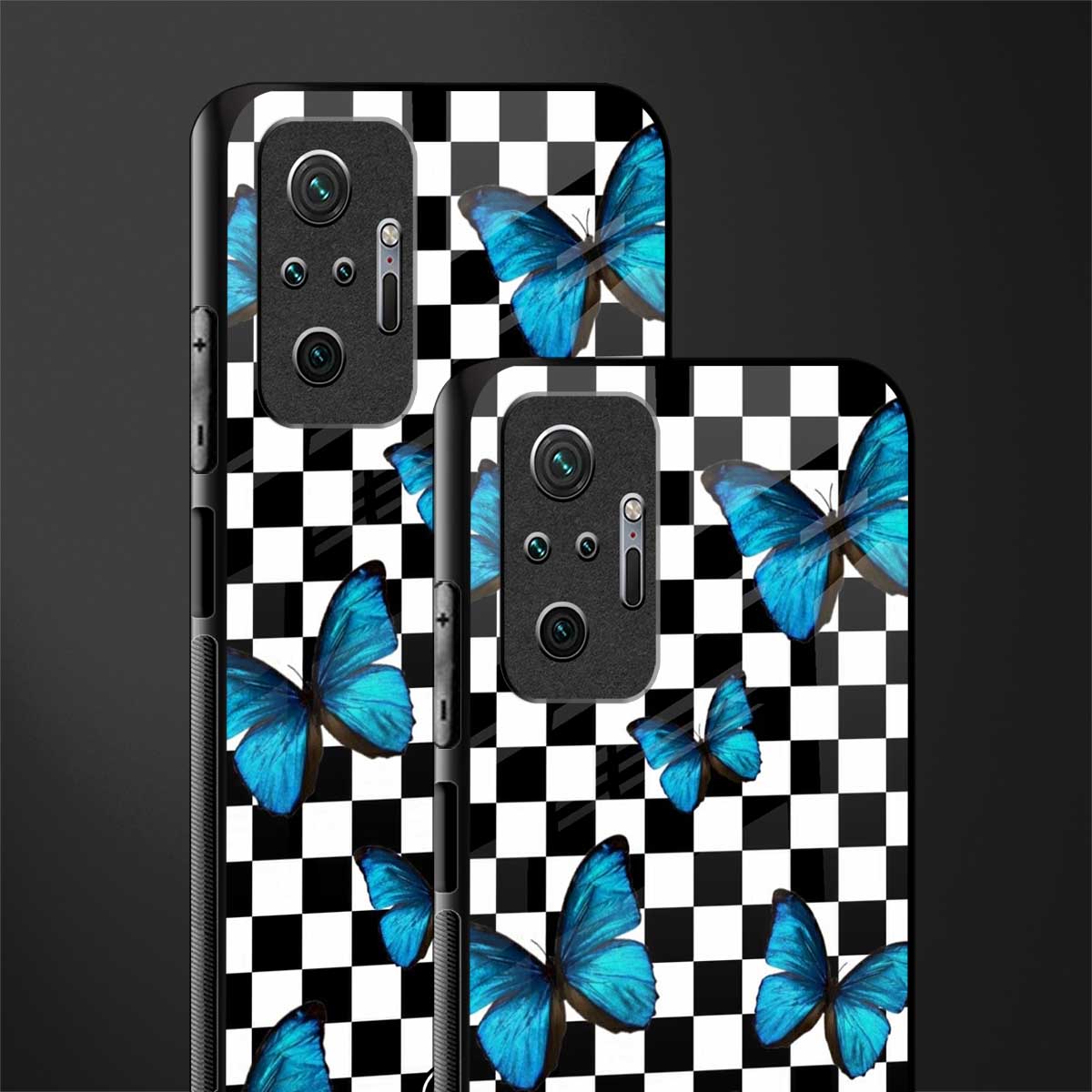 gimme butterflies glass case for redmi note 10 pro max image-2