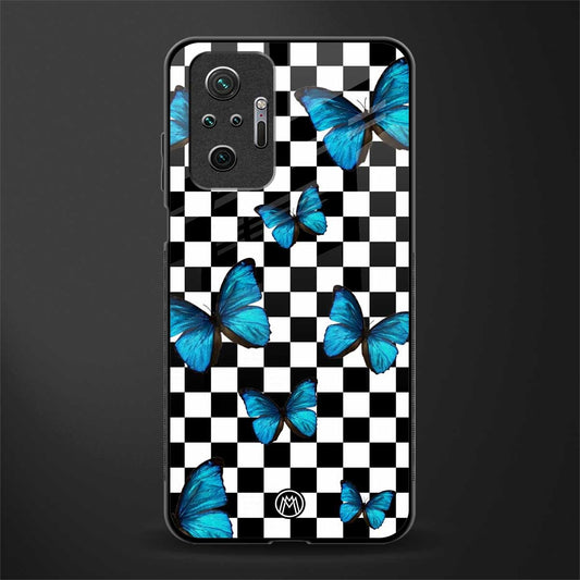 gimme butterflies glass case for redmi note 10 pro image