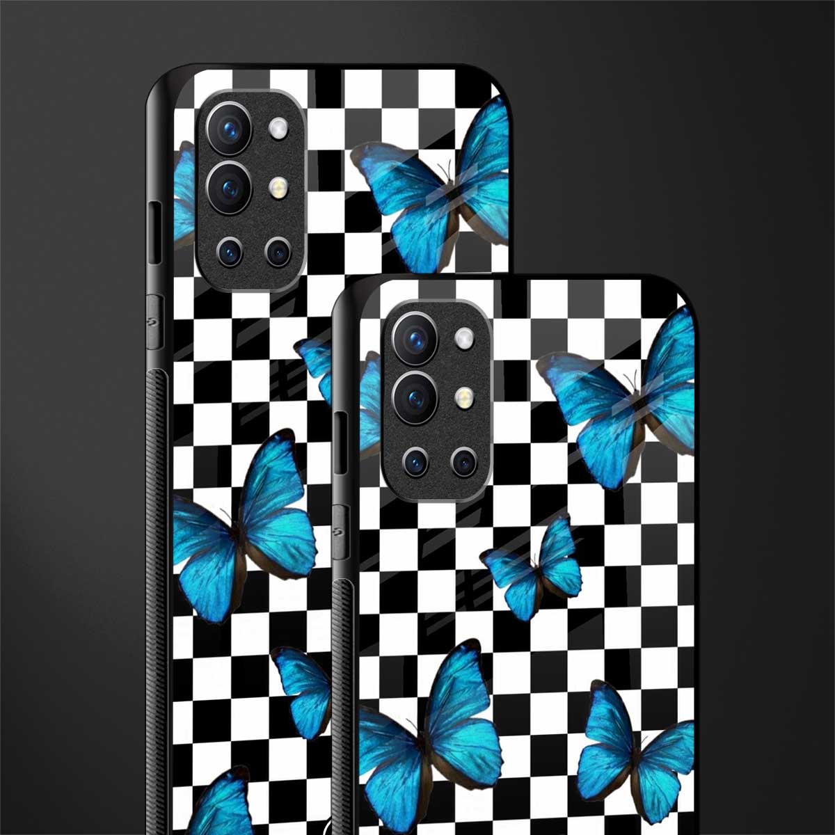 gimme butterflies glass case for oneplus 9r image-2