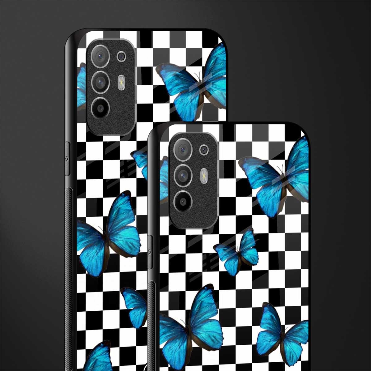 gimme butterflies glass case for oppo f19 pro plus image-2