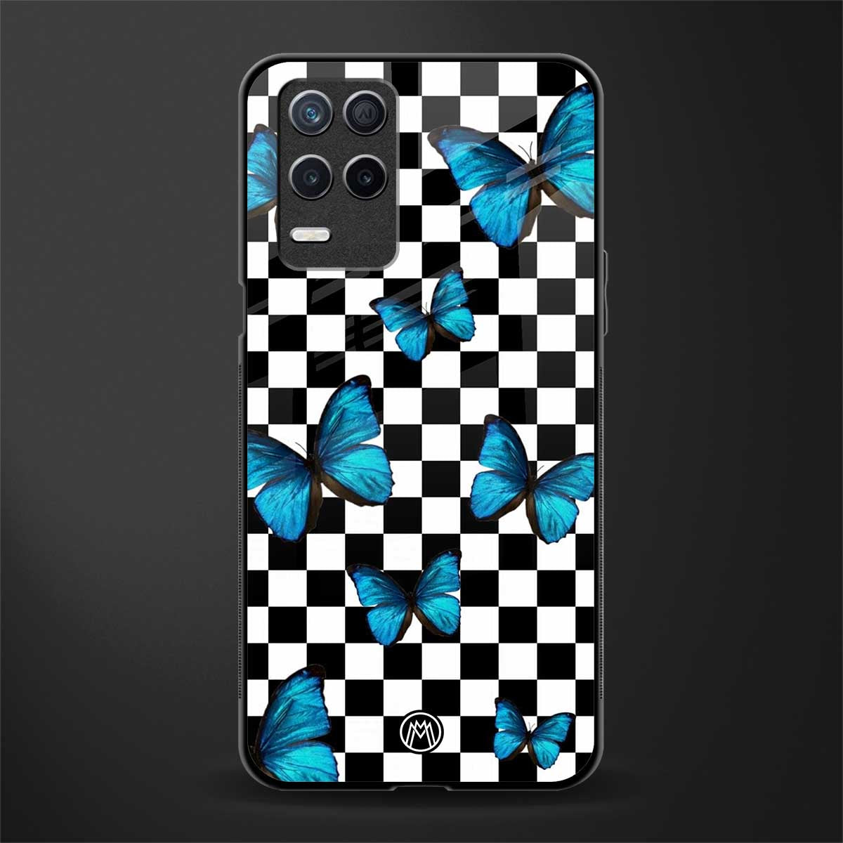 gimme butterflies glass case for realme 8 5g image
