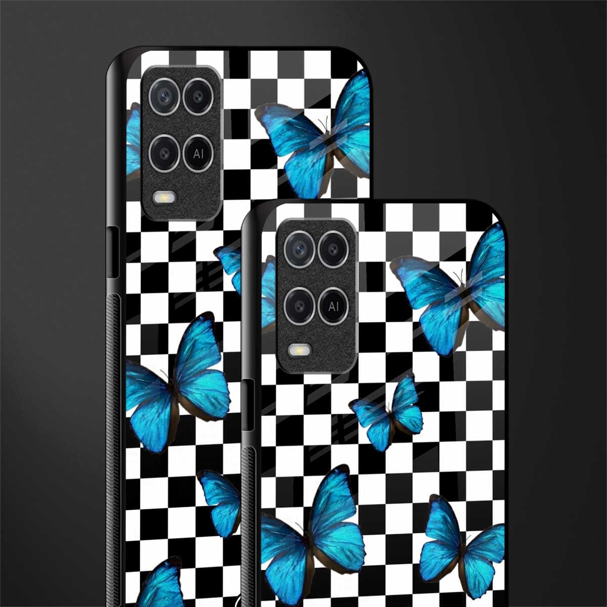 gimme butterflies glass case for oppo a54 image-2