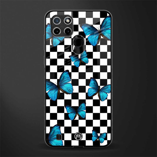 gimme butterflies glass case for realme c21 image