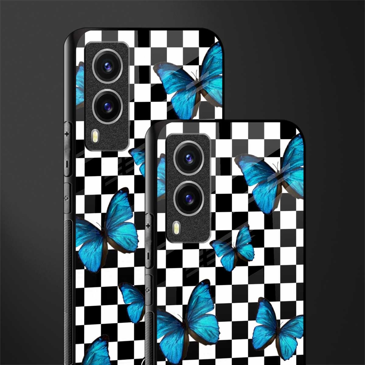 gimme butterflies glass case for vivo v21e 5g image-2