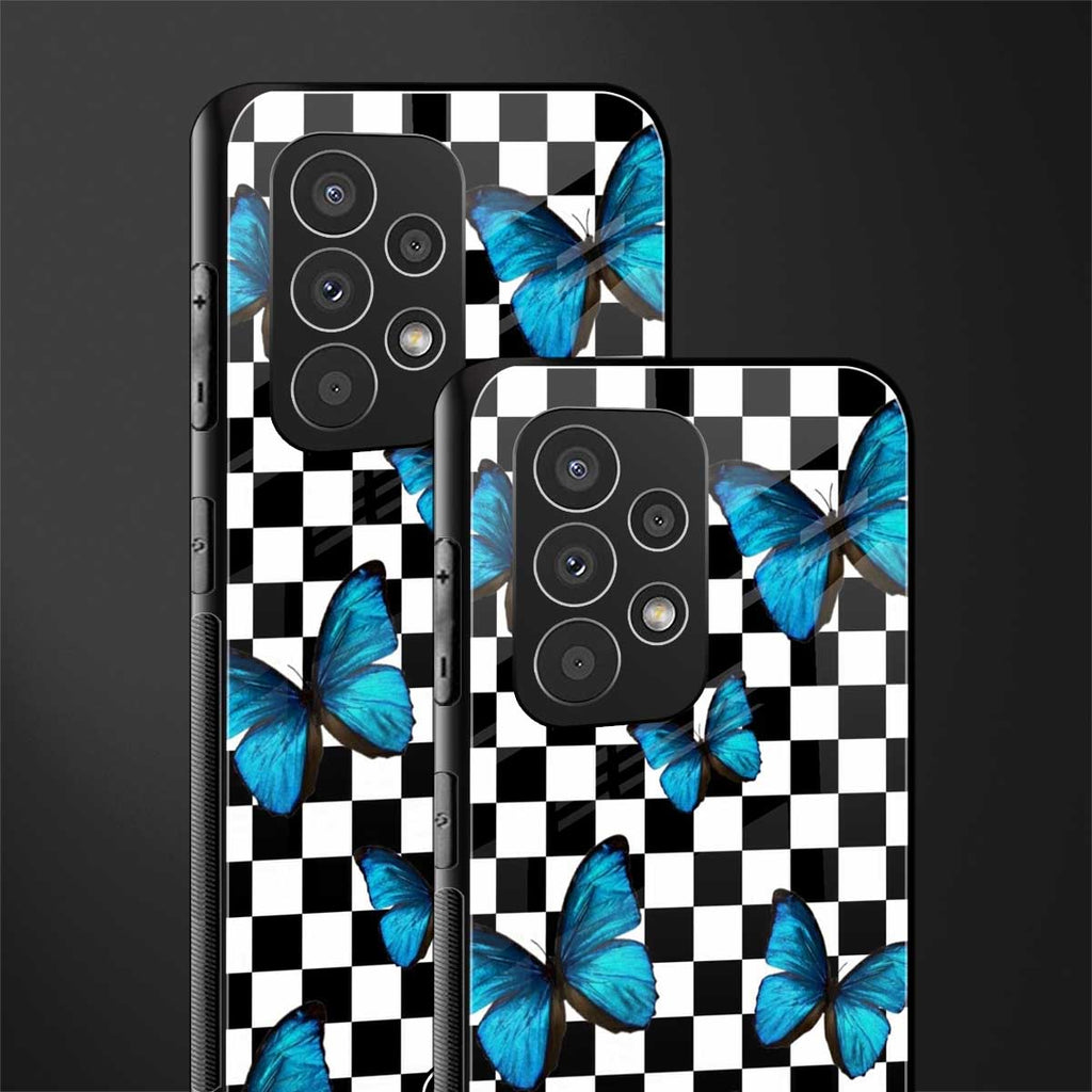 gimme butterflies back phone cover | glass case for samsung galaxy a53 5g