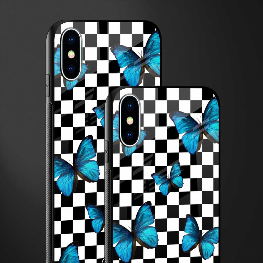 gimme butterflies glass case for iphone xs image-2