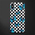 gimme butterflies glass case for iphone xs image