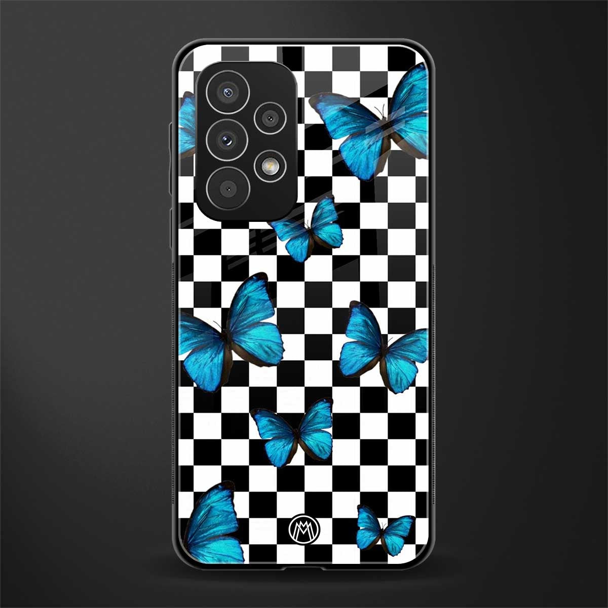 gimme butterflies back phone cover | glass case for samsung galaxy a73 5g