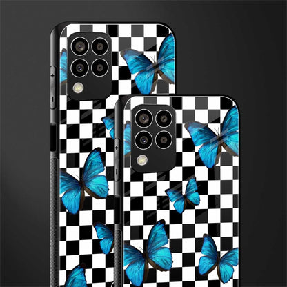 gimme butterflies back phone cover | glass case for samsung galaxy m33 5g