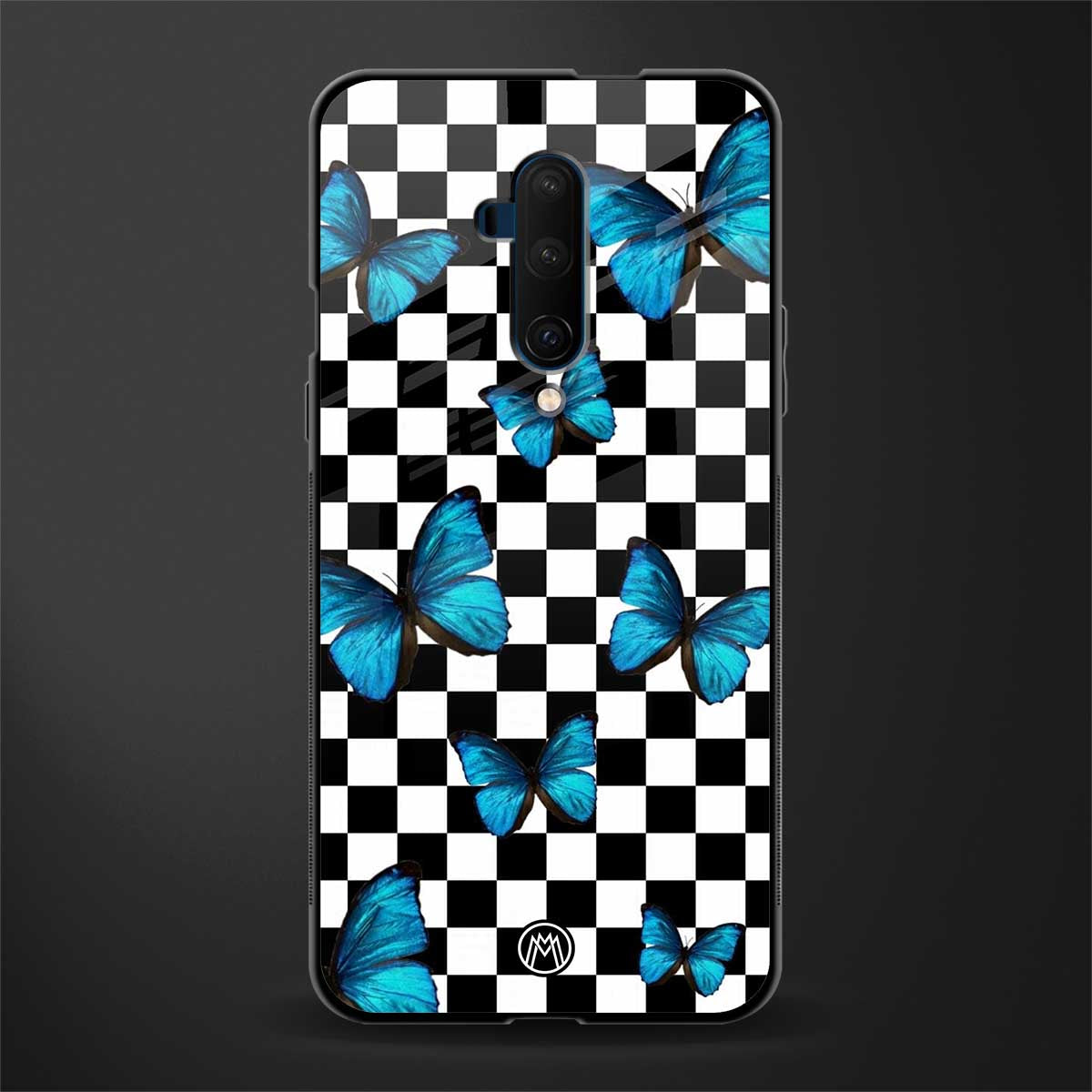 gimme butterflies glass case for oneplus 7t pro image