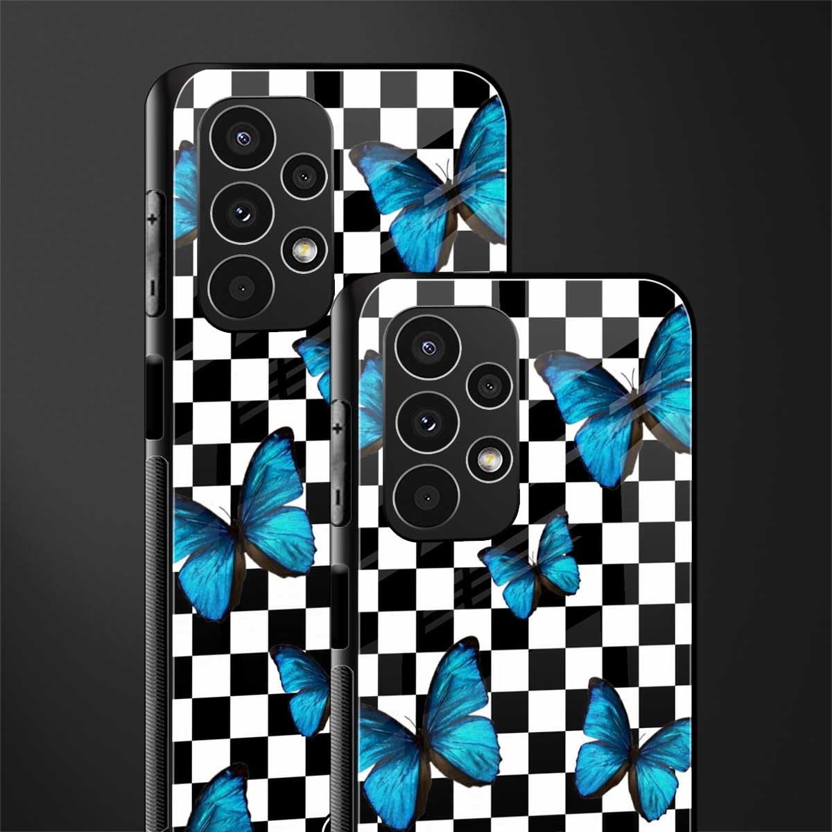 gimme butterflies back phone cover | glass case for samsung galaxy a13 4g