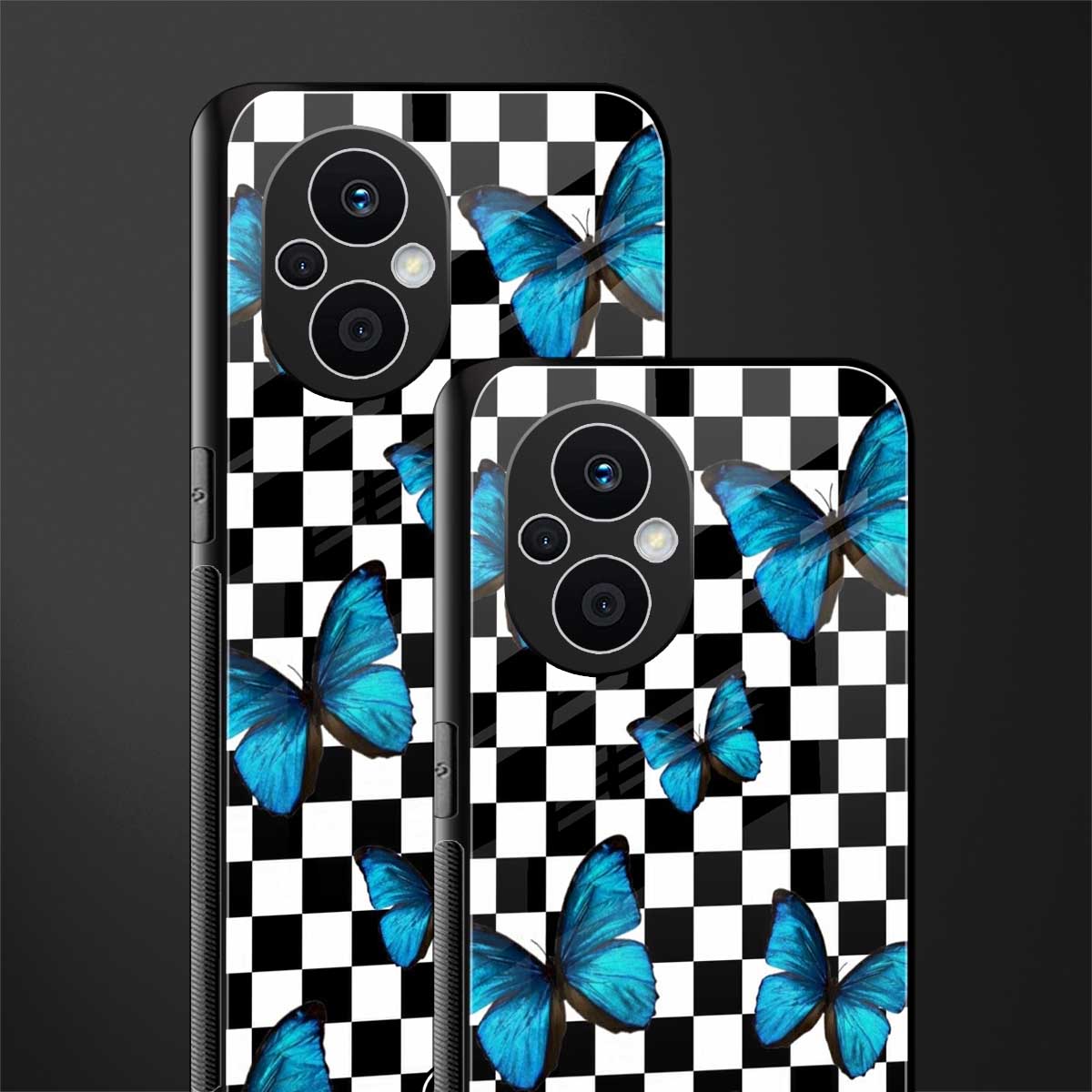 gimme butterflies back phone cover | glass case for oppo f21 pro 5g