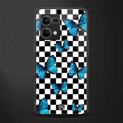 gimme butterflies back phone cover | glass case for oppo f21 pro 4g