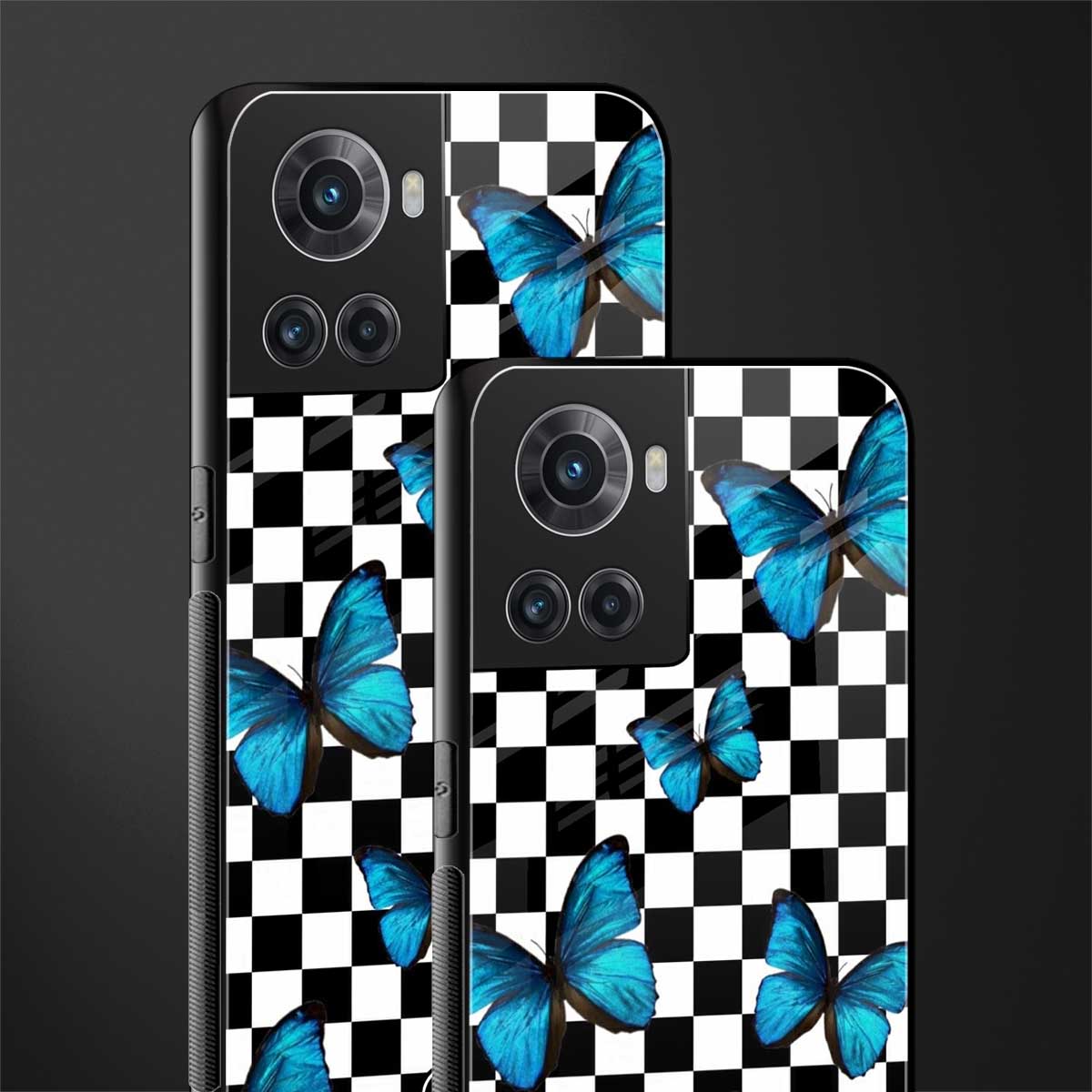 gimme butterflies back phone cover | glass case for oneplus 10r 5g