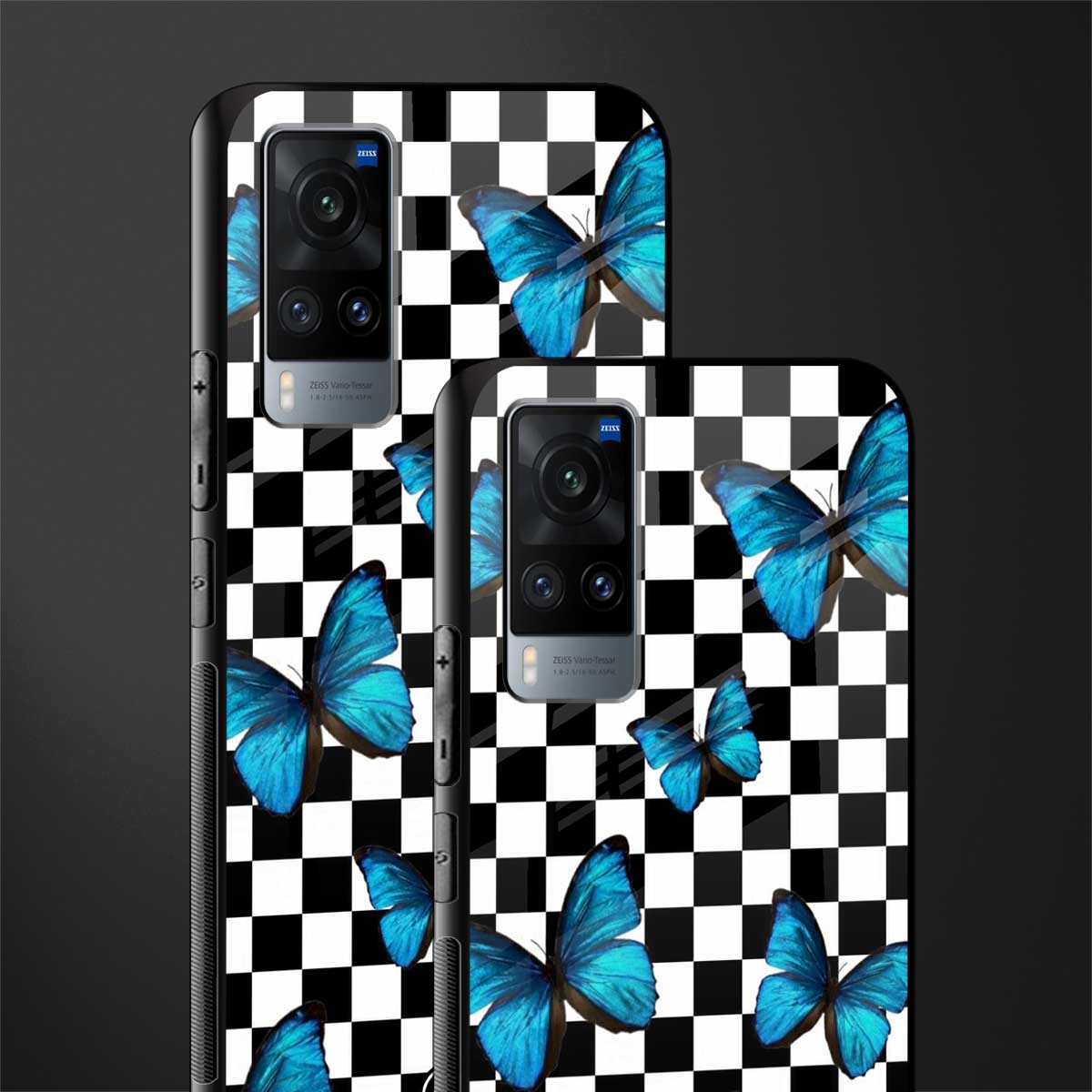 gimme butterflies glass case for vivo x60 image-2