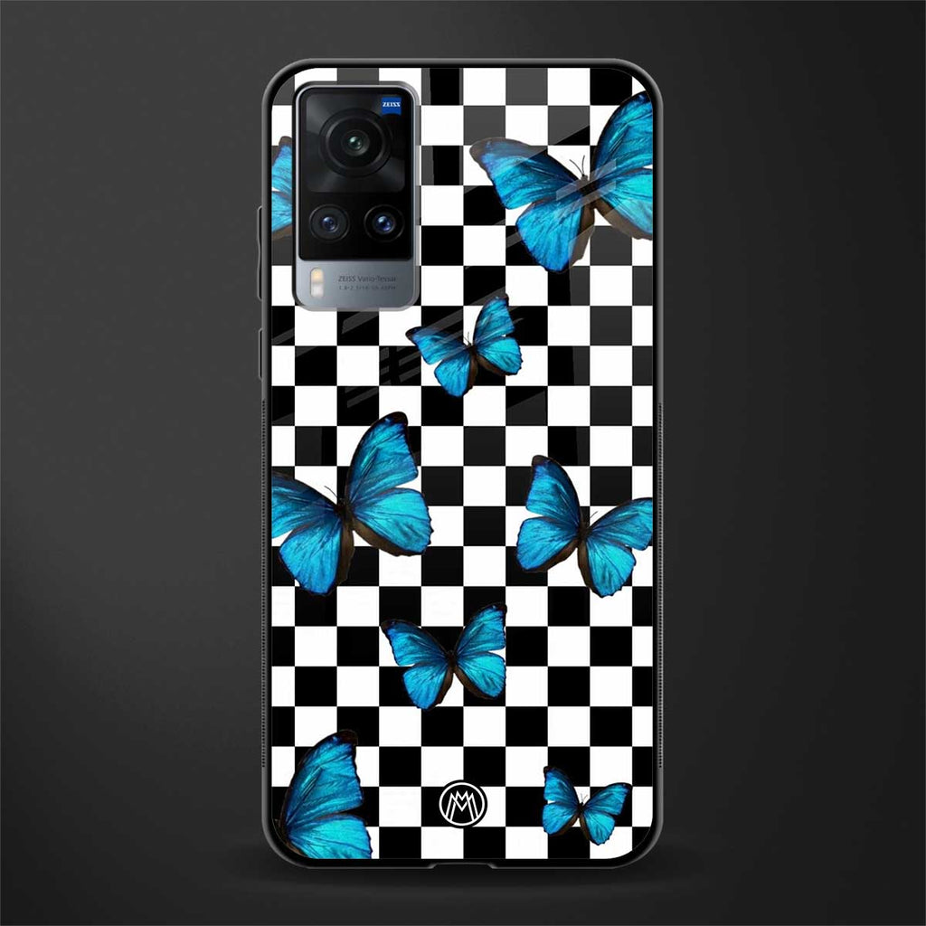 gimme butterflies glass case for vivo x60 image