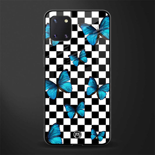 gimme butterflies glass case for samsung a81 image
