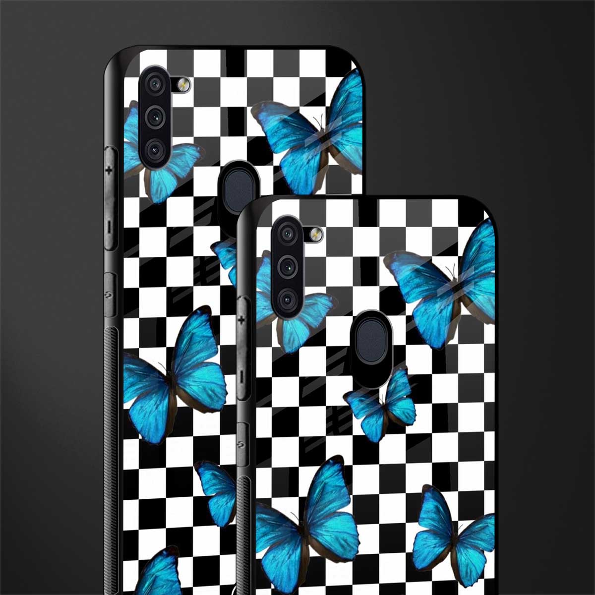 gimme butterflies glass case for samsung galaxy m11 image-2