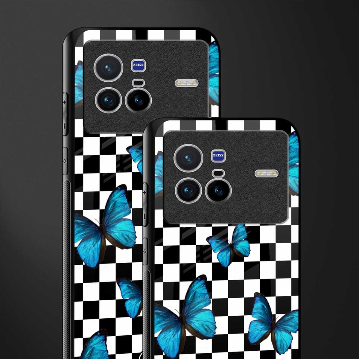gimme butterflies glass case for vivo x80 image-2