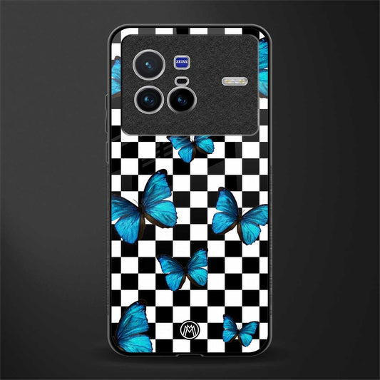 gimme butterflies glass case for vivo x80 image