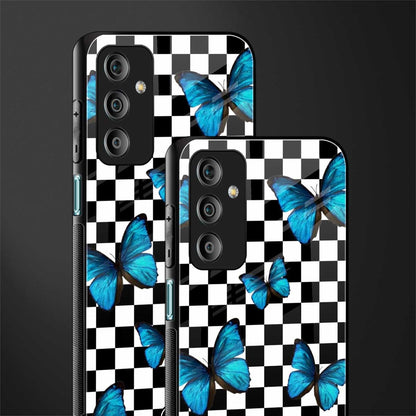 gimme butterflies back phone cover | glass case for samsung galaxy f23 5g
