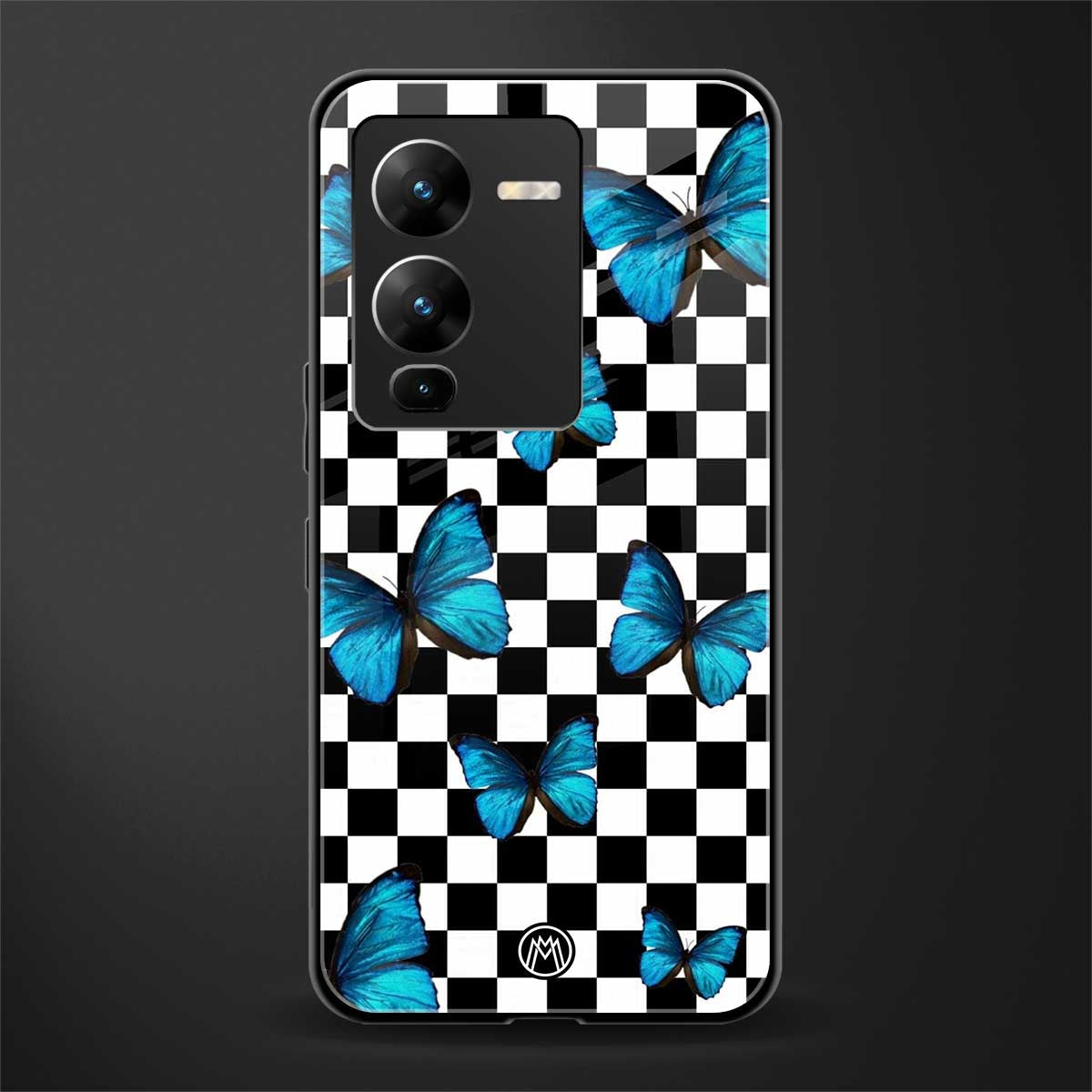 gimme butterflies back phone cover | glass case for vivo v25 pro 5g