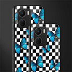 gimme butterflies back phone cover | glass case for vivo y16