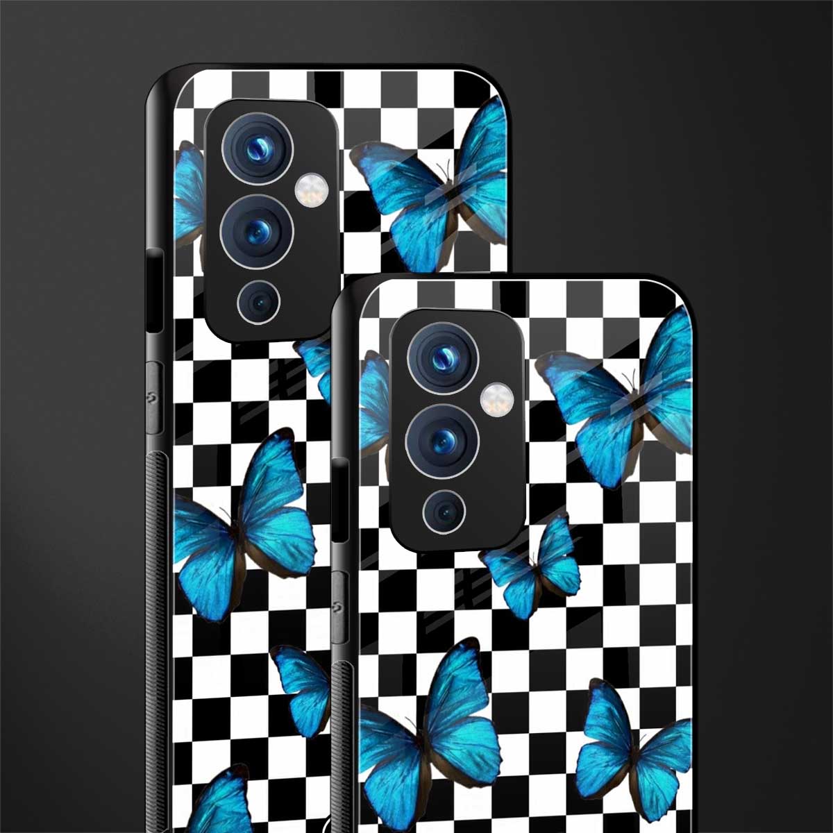 gimme butterflies back phone cover | glass case for oneplus 9