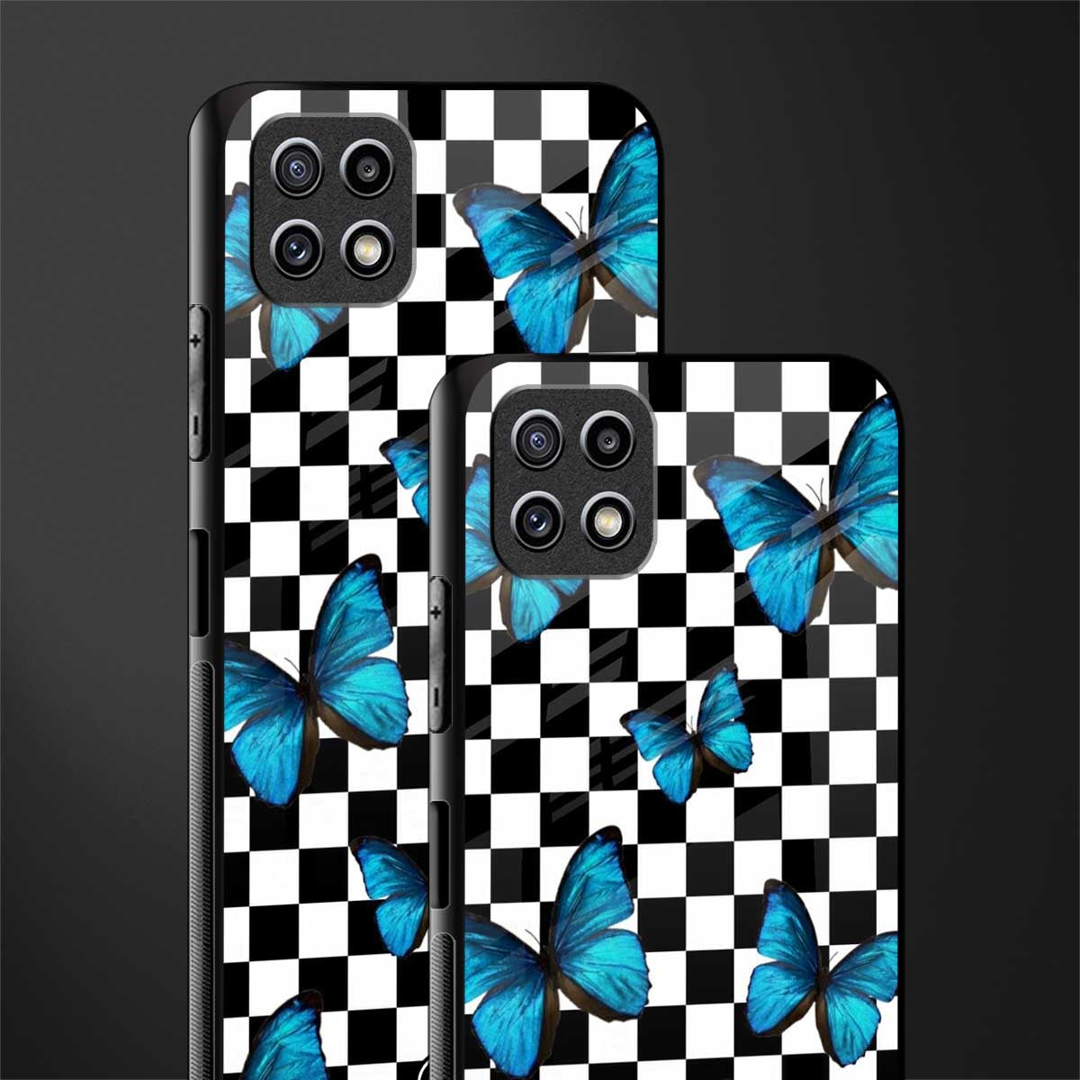 gimme butterflies back phone cover | glass case for samsung galaxy f42