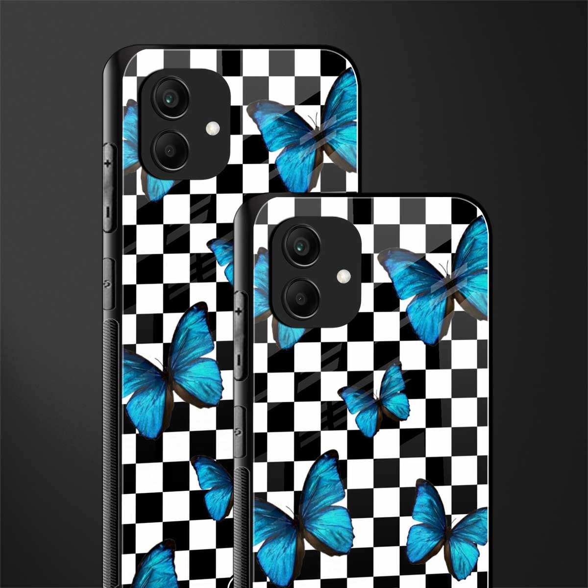 gimme butterflies back phone cover | glass case for samsung galaxy a04