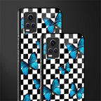 gimme butterflies back phone cover | glass case for vivo v21e 4g