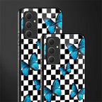 gimme butterflies back phone cover | glass case for samsung galaxy a54 5g