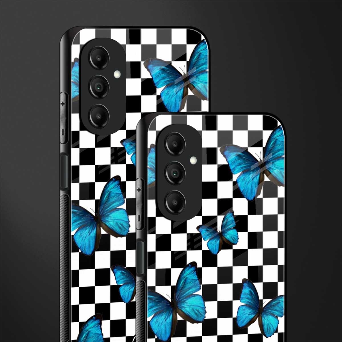 gimme butterflies back phone cover | glass case for samsung galaxy a14 5g