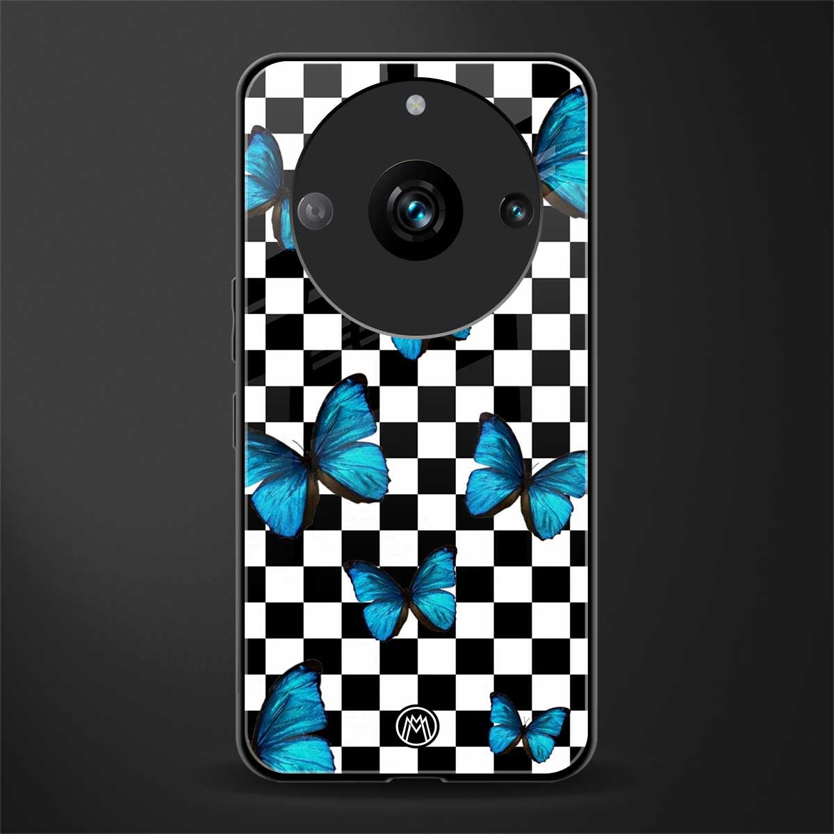 gimme butterflies back phone cover | glass case for realme 11 pro 5g