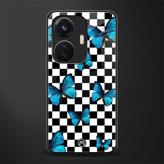 gimme butterflies back phone cover | glass case for vivo t1 44w 4g