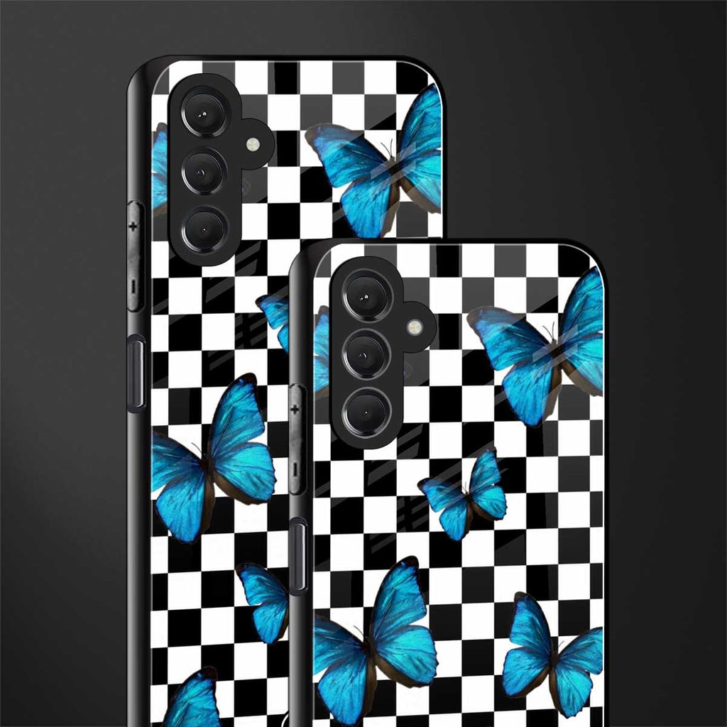gimme butterflies back phone cover | glass case for samsun galaxy a24 4g