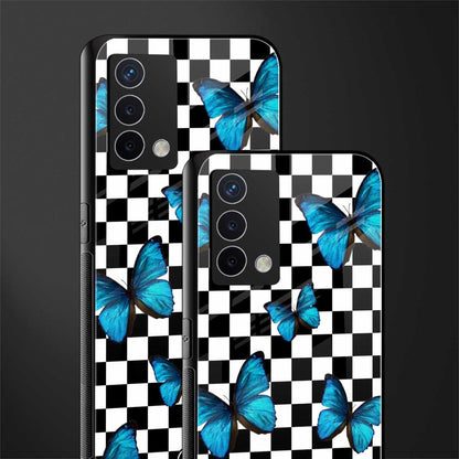 gimme butterflies back phone cover | glass case for oppo a74 4g